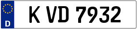 Trailer License Plate